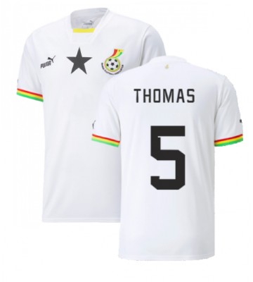 Ghana Thomas Partey #5 Hjemmebanetrøje VM 2022 Kort ærmer